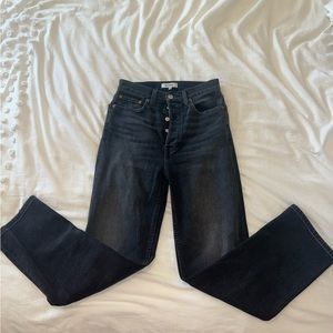 Redone high waisted black jeans